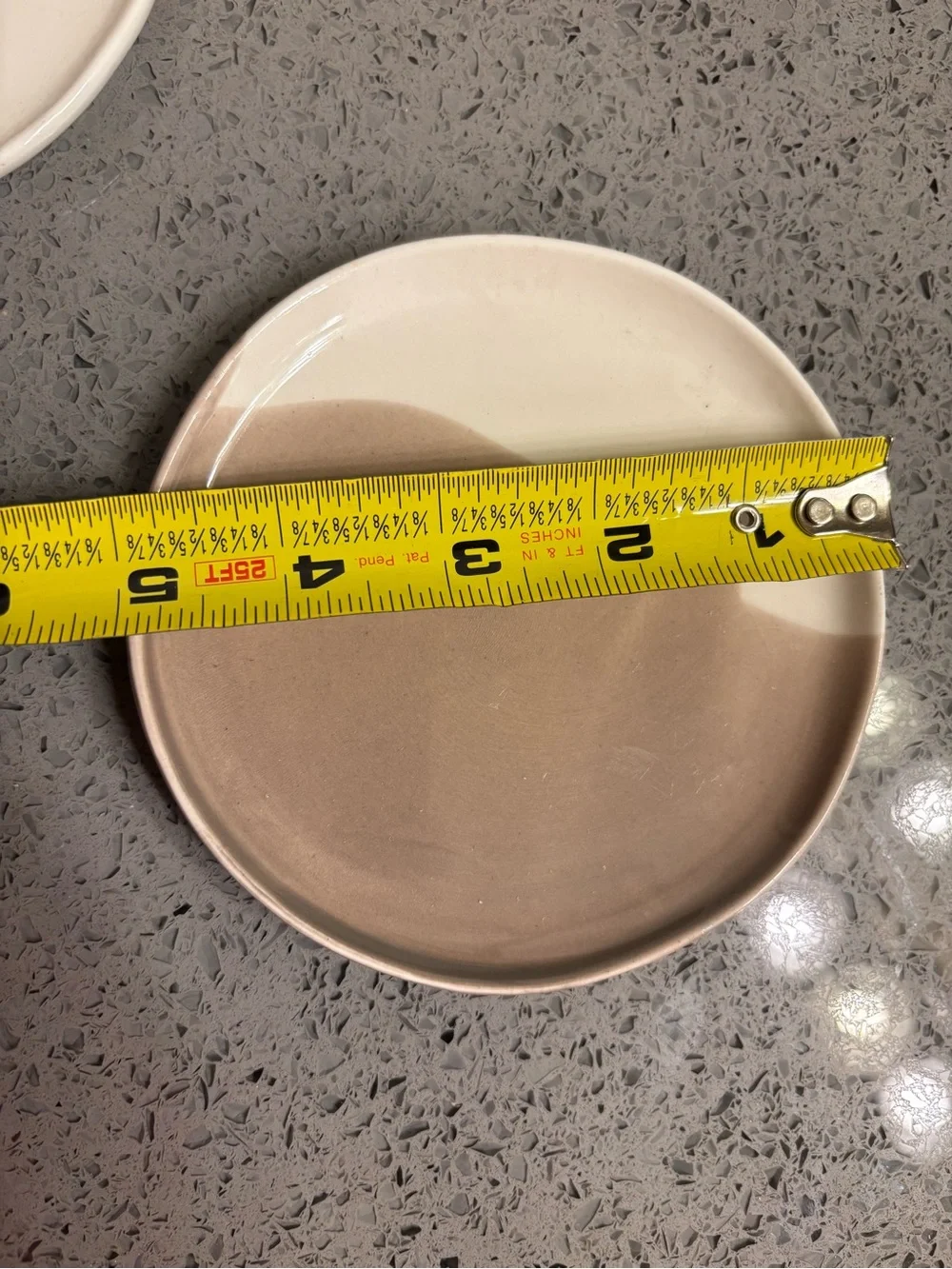 (2) CB2 two-toned glazed finish mini snack plates. With a scallop bowl.